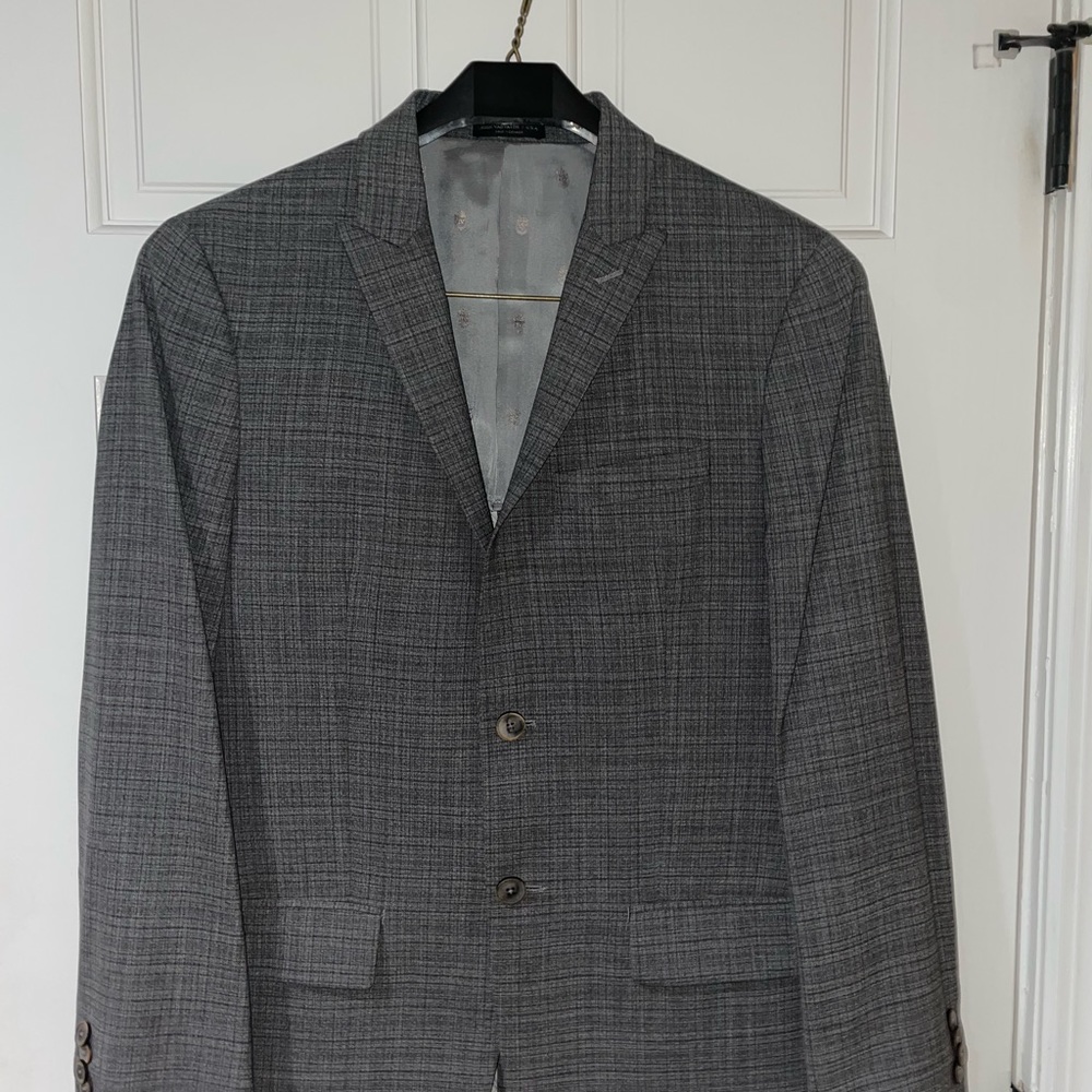 John Varvatos Gray Wool Sport Jacket